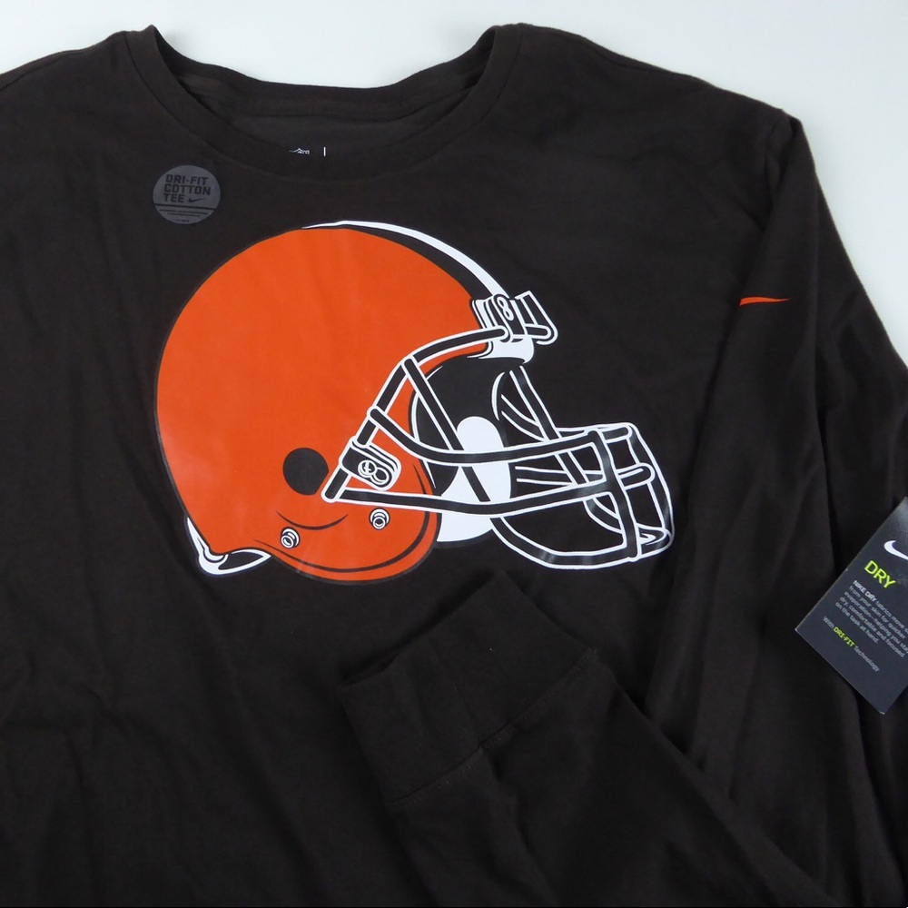 Nike Cleveland Browns Long Sleeve T-short Tee NWT